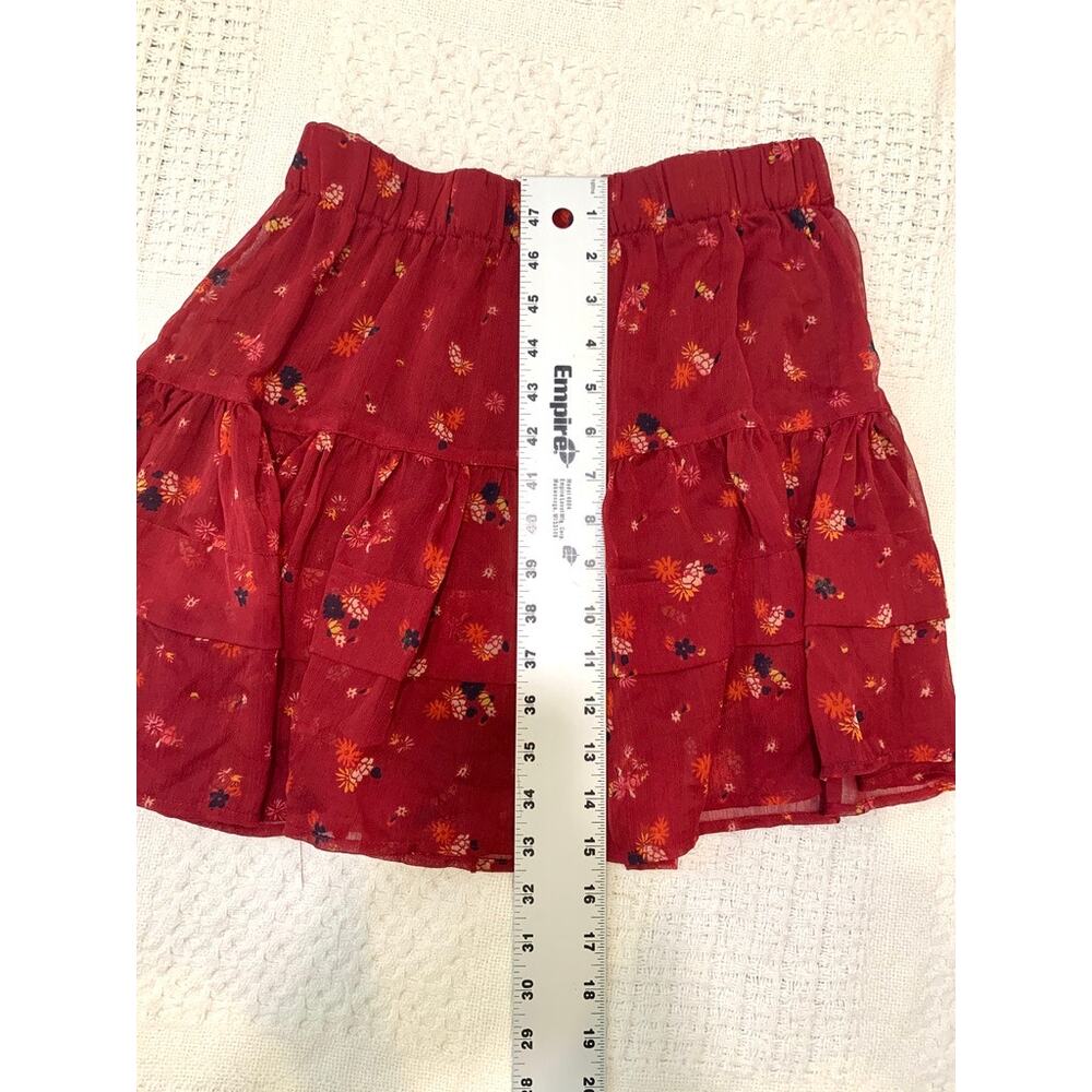 Free People XS "From the Valley" tiered ruffle mini skirt SK2 3368 - Picture 5 of 11